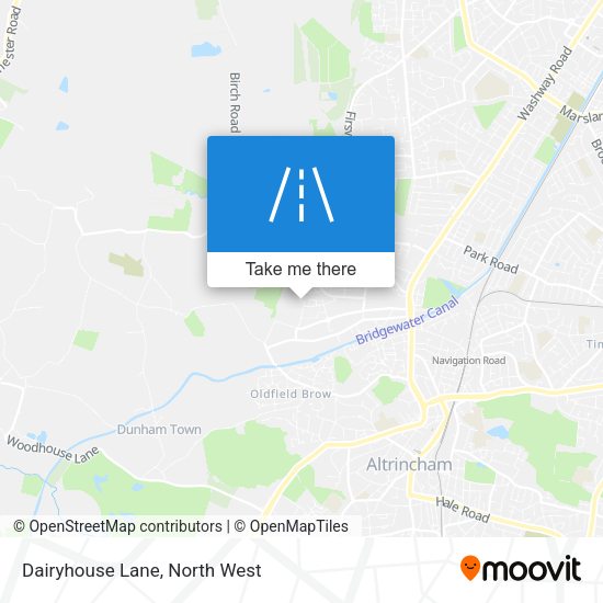 Dairyhouse Lane map