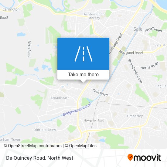 De-Quincey Road map
