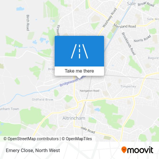 Emery Close map