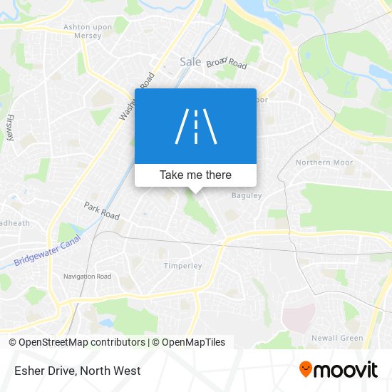 Esher Drive map