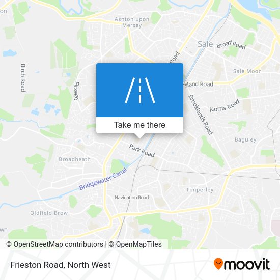 Frieston Road map