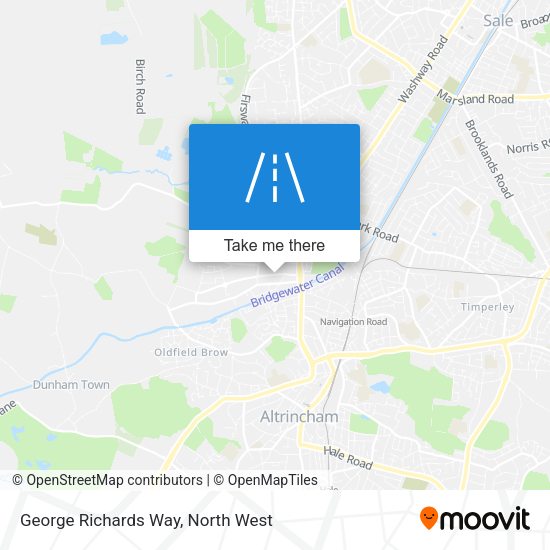 George Richards Way map