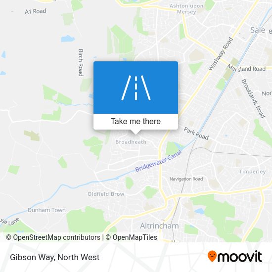 Gibson Way map