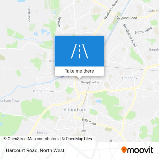 Harcourt Road map