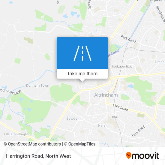 Harrington Road map