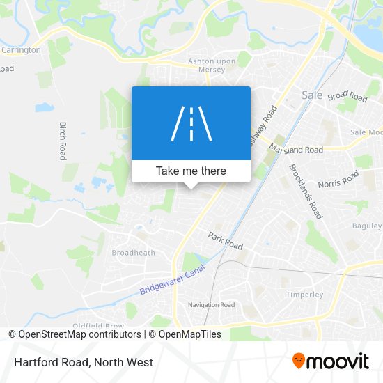 Hartford Road map