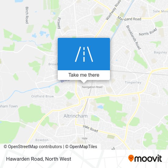 Hawarden Road map
