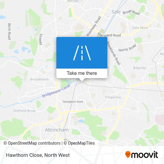 Hawthorn Close map