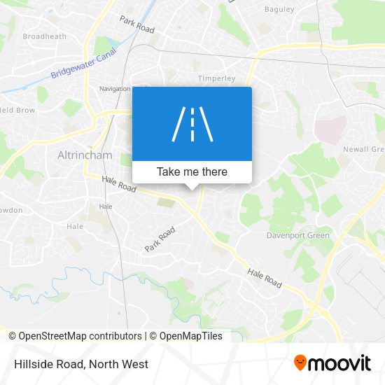 Hillside Road map