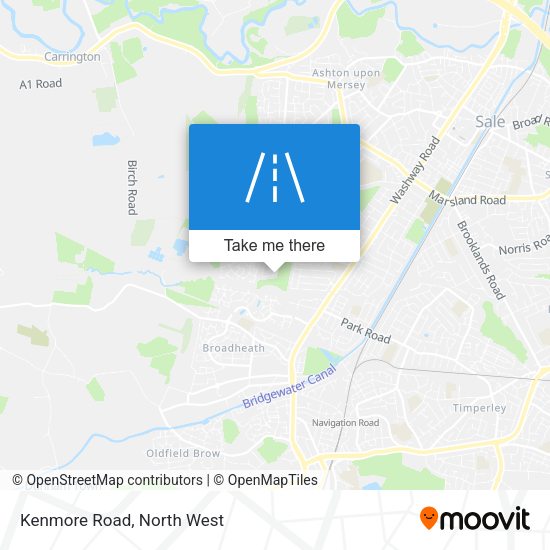 Kenmore Road map