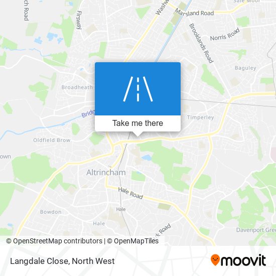 Langdale Close map