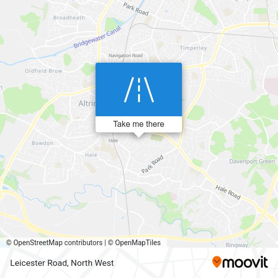 Leicester Road map