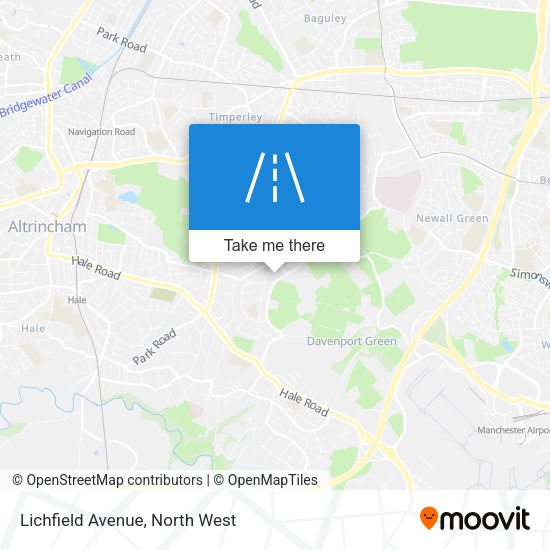 Lichfield Avenue map