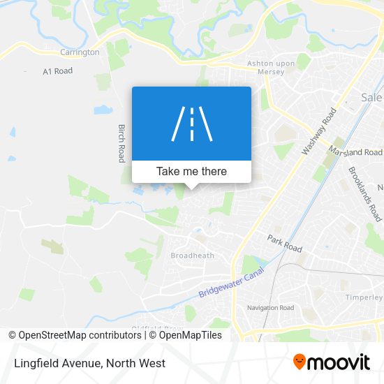 Lingfield Avenue map