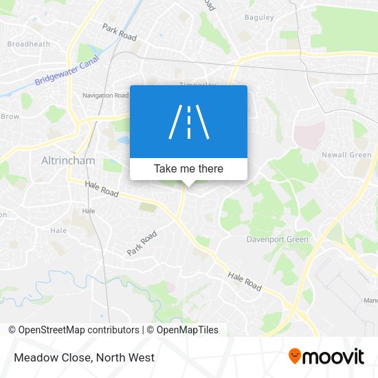Meadow Close map