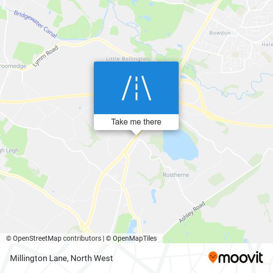 Millington Lane map