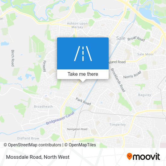 Mossdale Road map