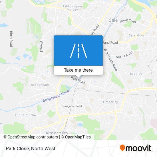 Park Close map
