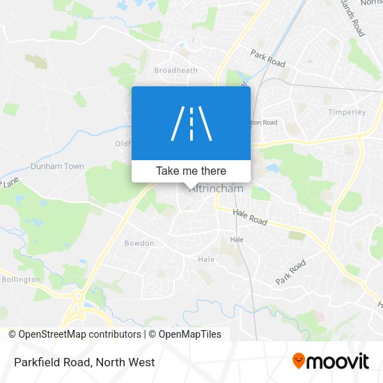 Parkfield Road map
