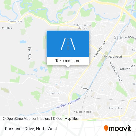 Parklands Drive map