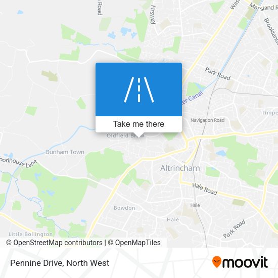 Pennine Drive map