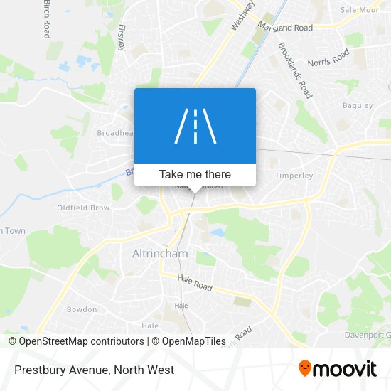 Prestbury Avenue map