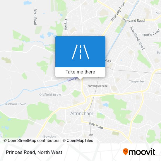 Princes Road map