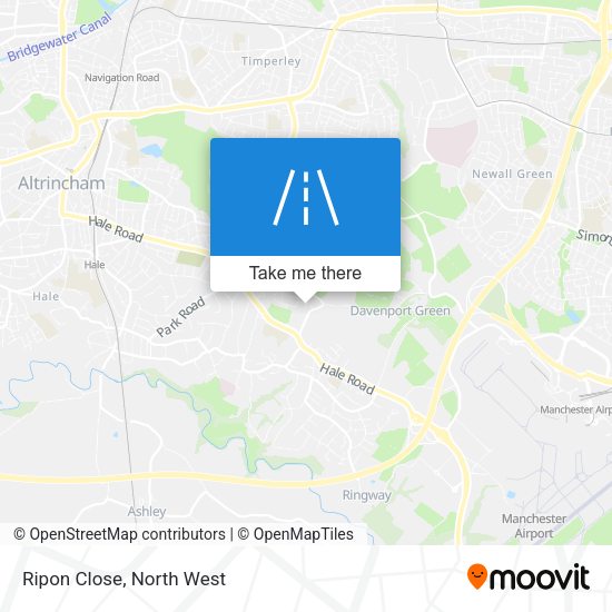 Ripon Close map