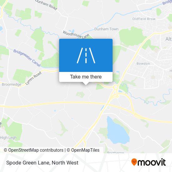 Spode Green Lane map