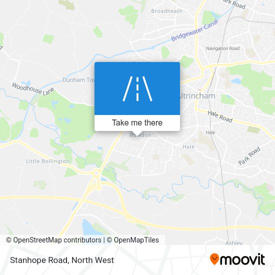 Stanhope Road map
