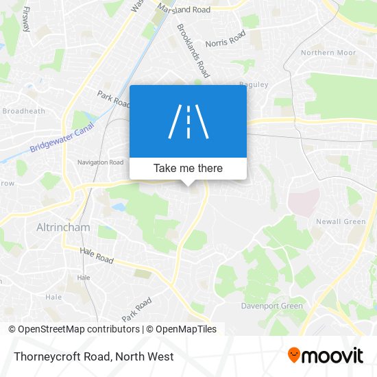 Thorneycroft Road map