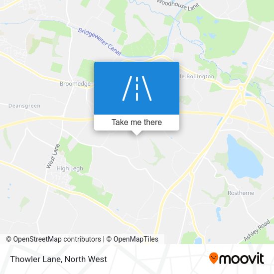Thowler Lane map