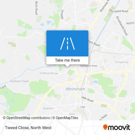 Tweed Close map
