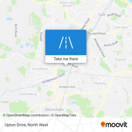 Upton Drive map