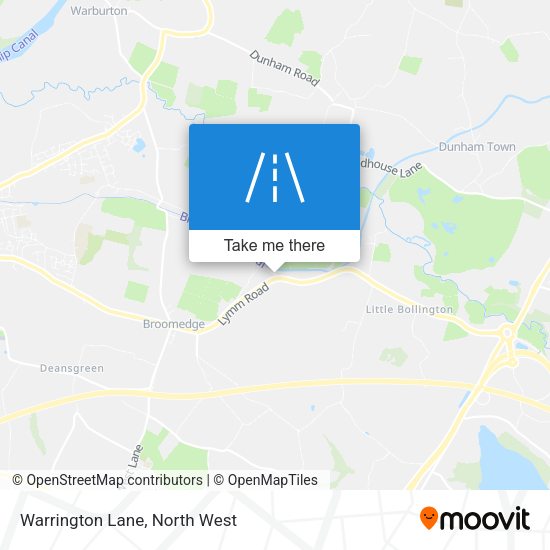 Warrington Lane map