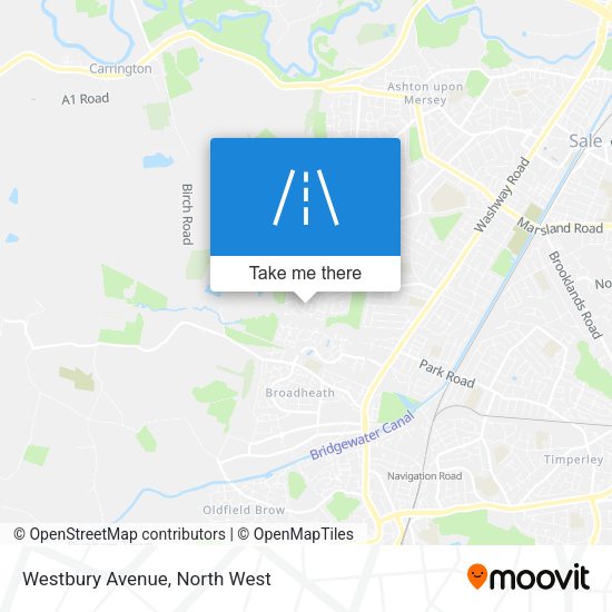 Westbury Avenue map