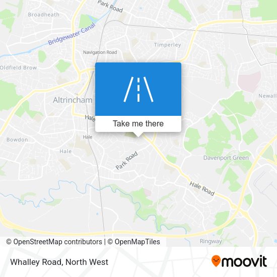 Whalley Road map