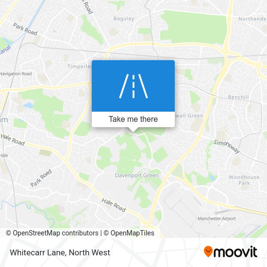 Whitecarr Lane map