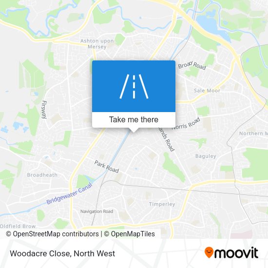 Woodacre Close map