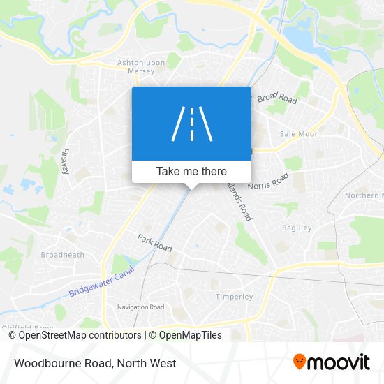 Woodbourne Road map