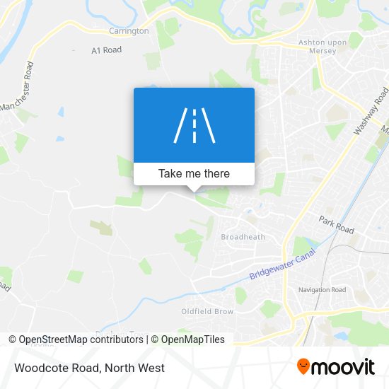 Woodcote Road map