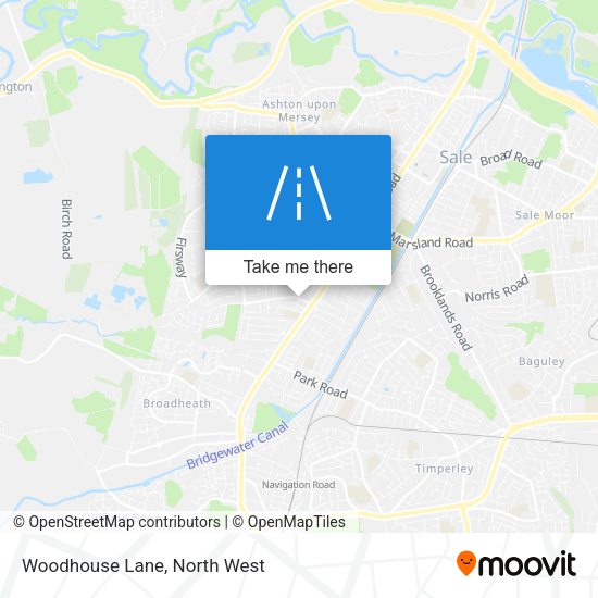 Woodhouse Lane map