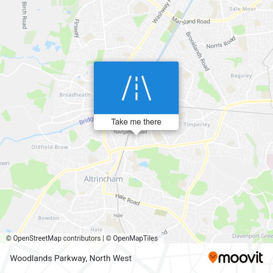 Woodlands Parkway map