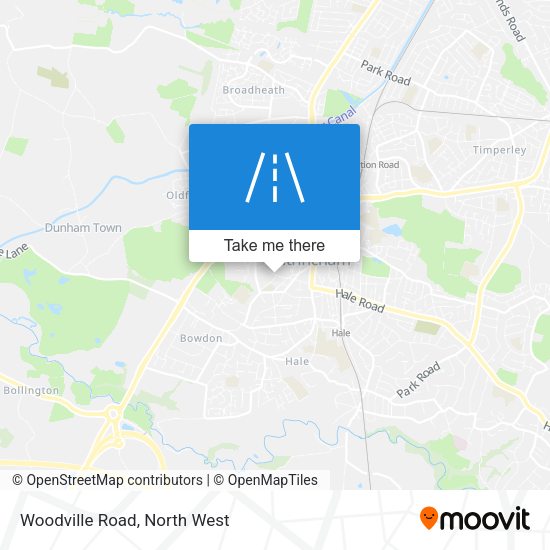 Woodville Road map