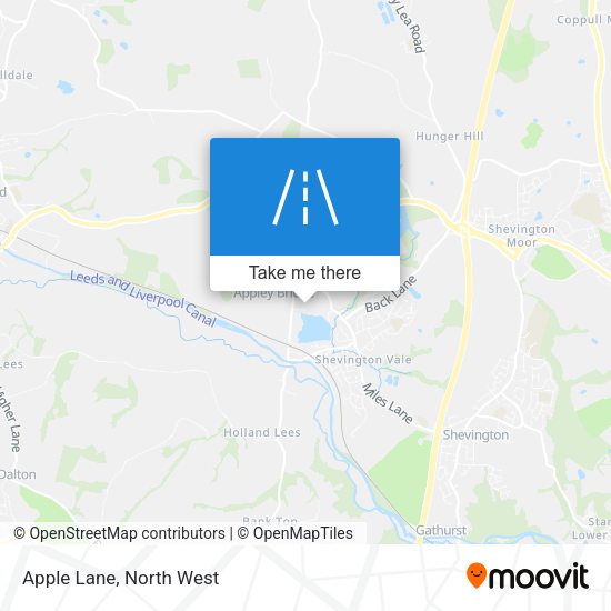 Apple Lane map