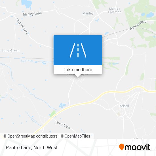 Pentre Lane map