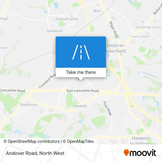 Andover Road map