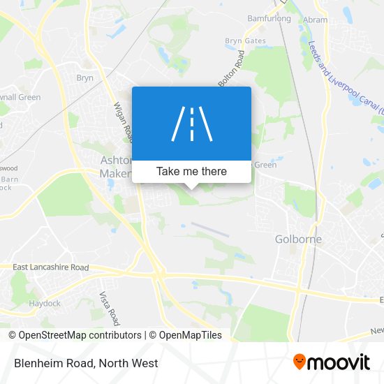 Blenheim Road map