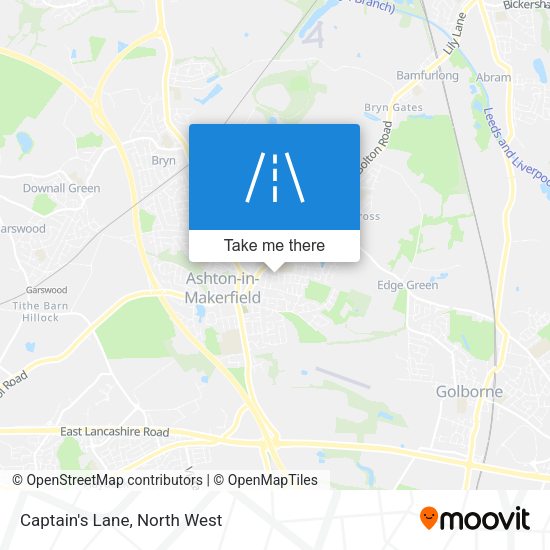 Captain's Lane map