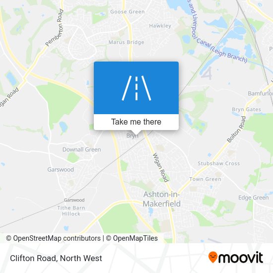 Clifton Road map